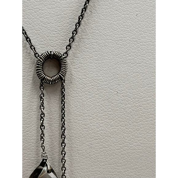 Vintage 925 Sterling Silver Faceted Smoky Quartz Drop Necklace 20" Chain
4.6g - Picture 5 of 13